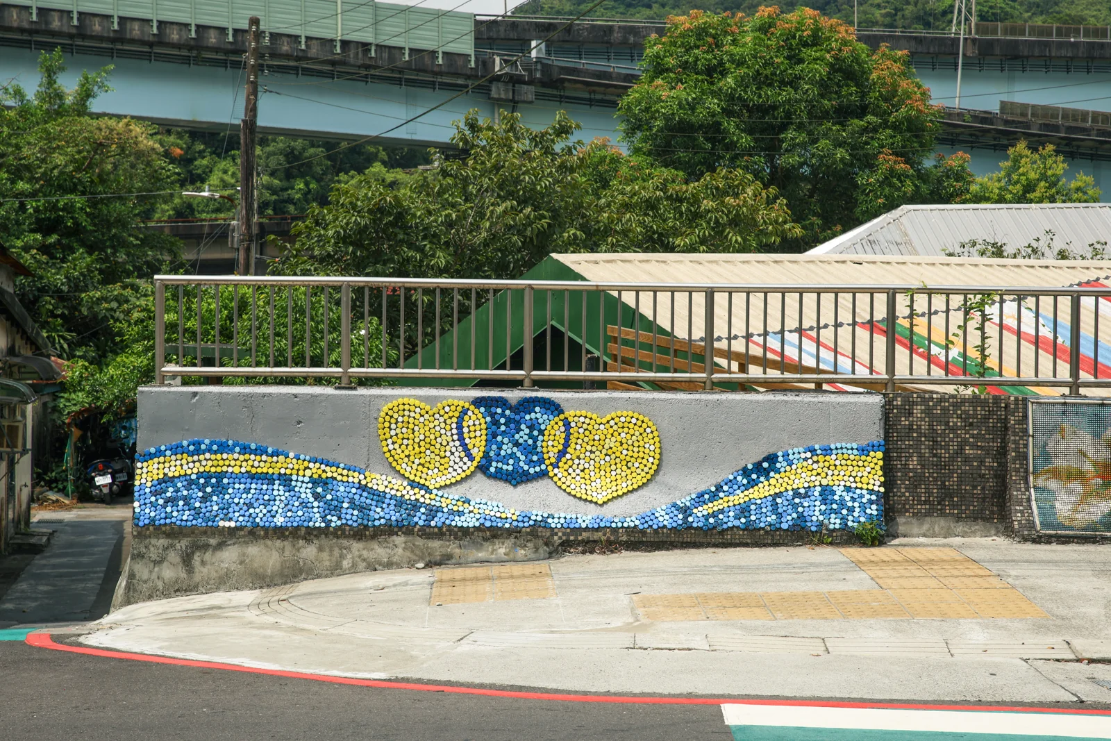 過港河岸的地景